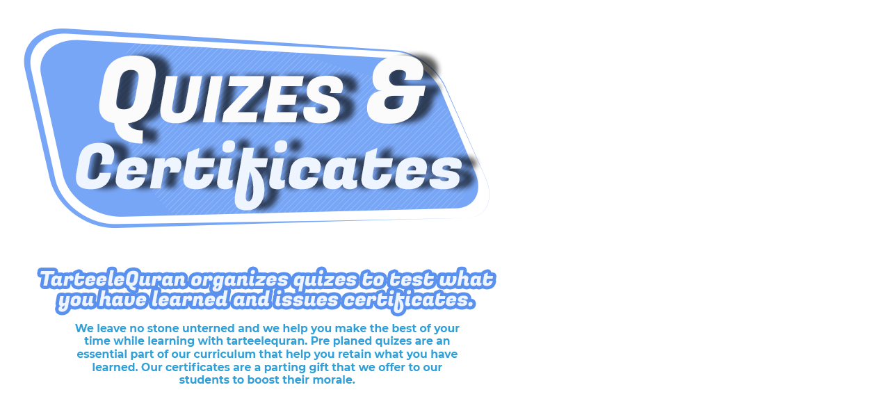 Courses & Quizzes at TarteeleQuran
