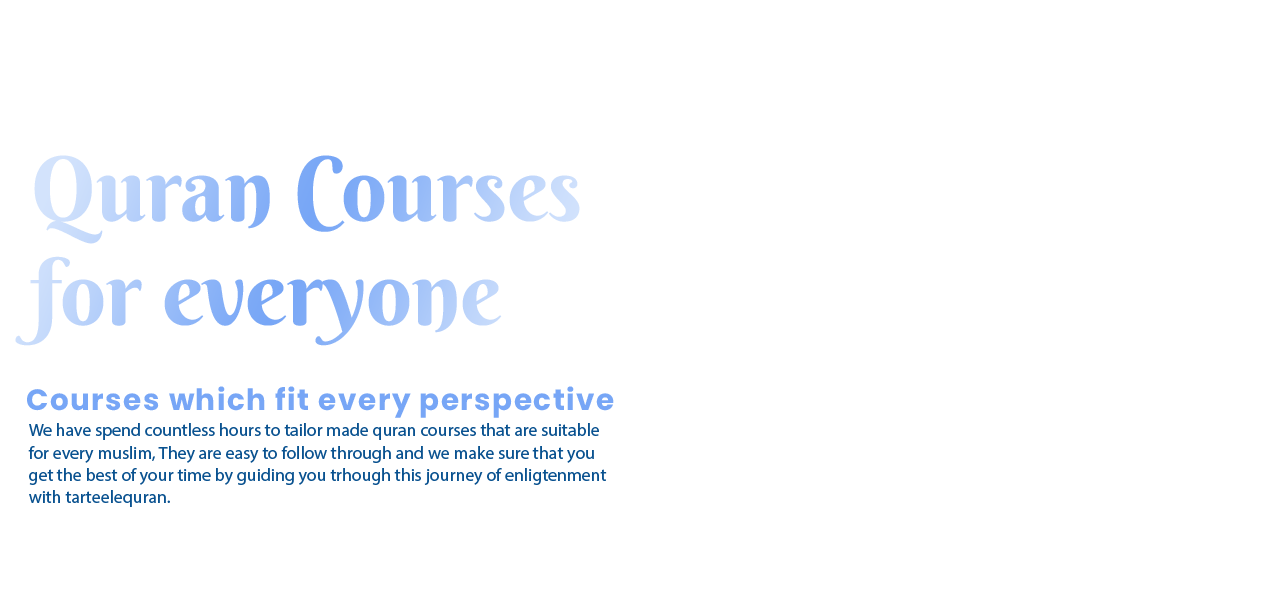 Courses for Quran Classes Online with Tajweed