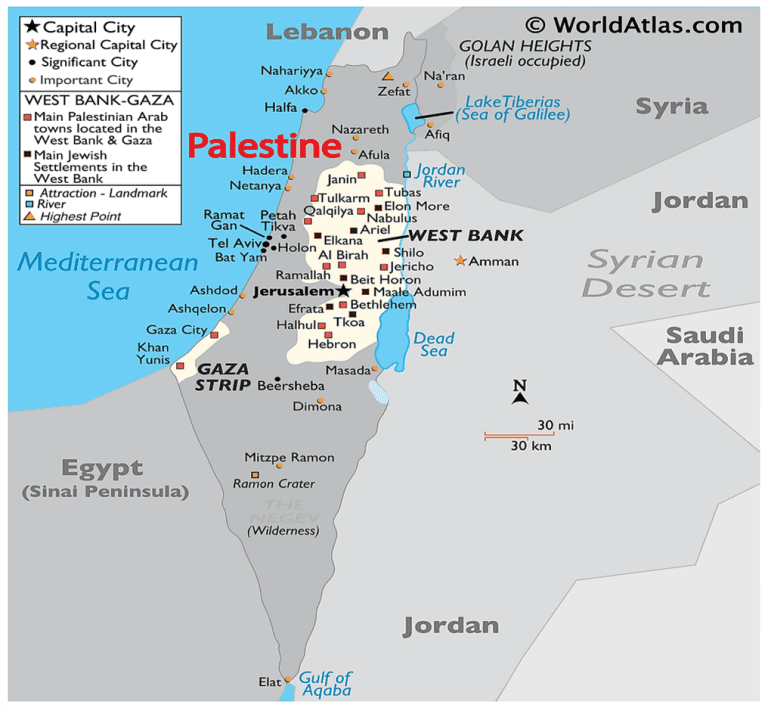 Palestine map